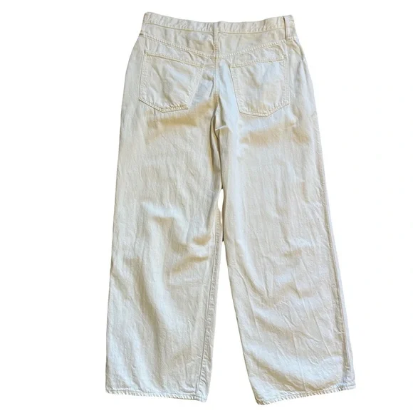 Madewell Super Wide Leg Exposed Button Fly High Waisted Jeans Size 33 - Picture 4 of 9